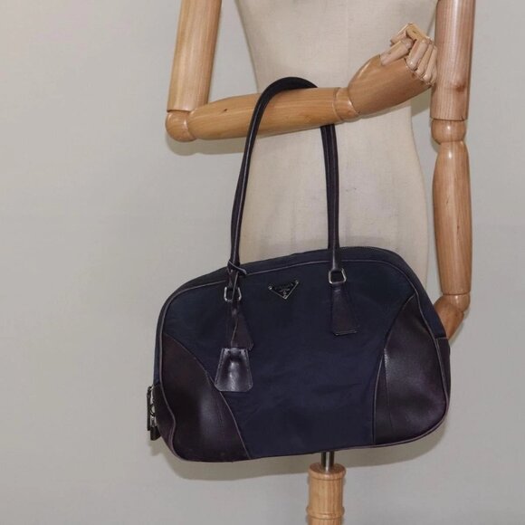 PRADA Shoulder Bag Nylon Purple Auth - Picture 1 of 16